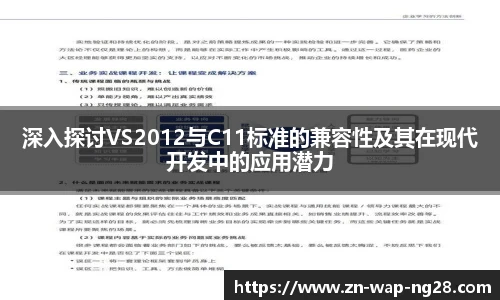 深入探讨VS2012与C11标准的兼容性及其在现代开发中的应用潜力